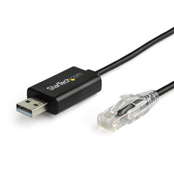 StarTech.com ICUSBROLLOVR kabel kønsskifter RJ-45 USB 2.0 Type-A Sort