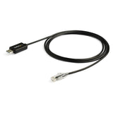 StarTech.com ICUSBROLLOVR kabel kønsskifter RJ-45 USB 2.0 Type-A Sort