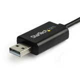 StarTech.com ICUSBROLLOVR kabel kønsskifter RJ-45 USB 2.0 Type-A Sort