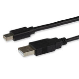 StarTech.com MDP2DVID2 videokabel adapter 0,358 m Mini DisplayPort + USB Type-A DVI-I Sort