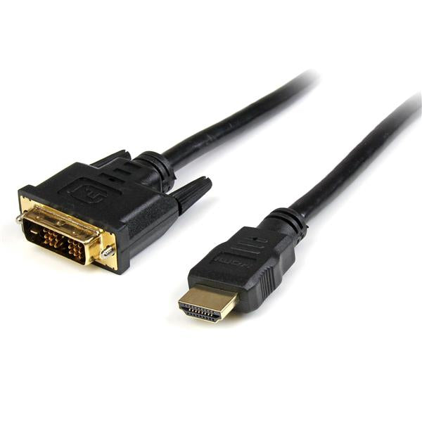 StarTech.com HDDVIMM2M videokabel adapter 2 m HDMI DVI-D Sort