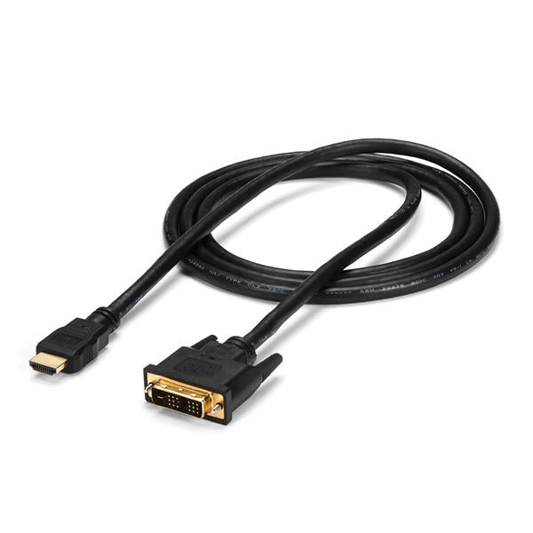 StarTech.com HDMIDVIMM6 videokabel adapter 1,8 m HDMI DVI-D Sort
