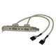StarTech.com USBPLATE kabel kønsskifter 2 x IDC 2 x USB A Sølv