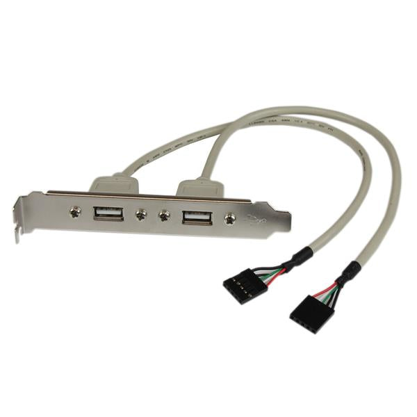 StarTech.com USBPLATE kabel kønsskifter 2 x IDC 2 x USB A Sølv