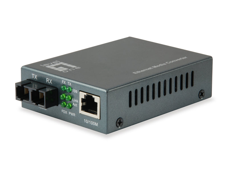 LevelOne FVT-1106 netværksomformer til medie 100 Mbit/s 1550 nm Enkeltilstand Sort
