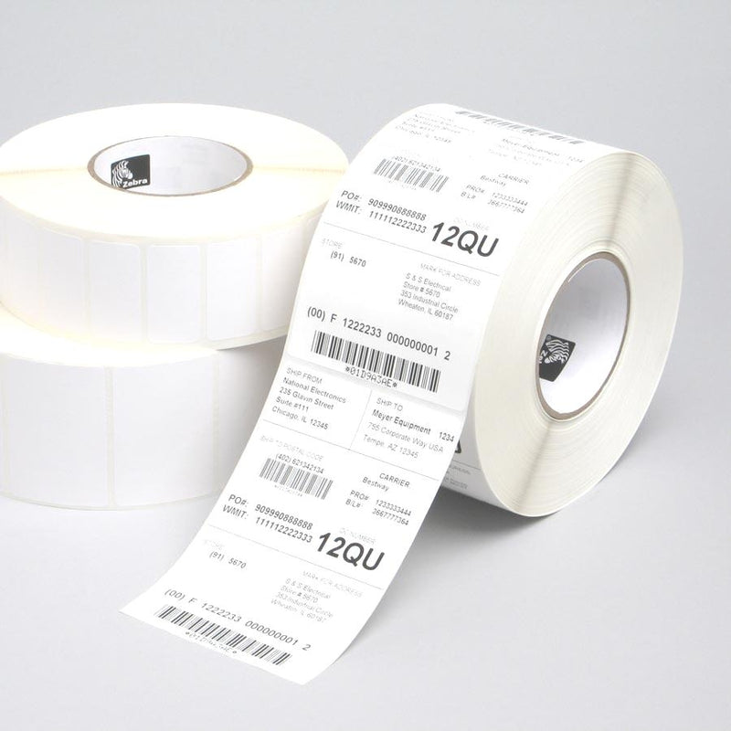 Zebra Z-Perform 1000T Hvid Selvklæbende printeretiket