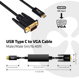 CLUB3D cac-1512 5 m USB Type-C VGA (D-Sub) Sort