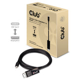 CLUB3D CAC-1557 videokabel adapter 1,8 m USB Type-C DisplayPort Sort