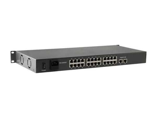 LevelOne FGP-2601W150 netværksswitch Ikke administreret Gigabit Ethernet (10/100/1000) Strøm over Ethernet (PoE) Sort