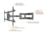 Multibrackets 6546 tv-beslag 2,03 m (80") Sort