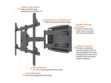 Multibrackets 6737 tv-beslag 2,03 m (80") Sort