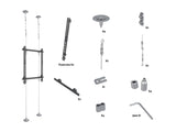 Multibrackets 6959 skærmbeslag til skiltning 165,1 cm (65") Sort