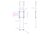 Multibrackets 6959 skærmbeslag til skiltning 165,1 cm (65") Sort