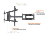 Multibrackets 6539 tv-beslag 190,5 cm (75") Sort