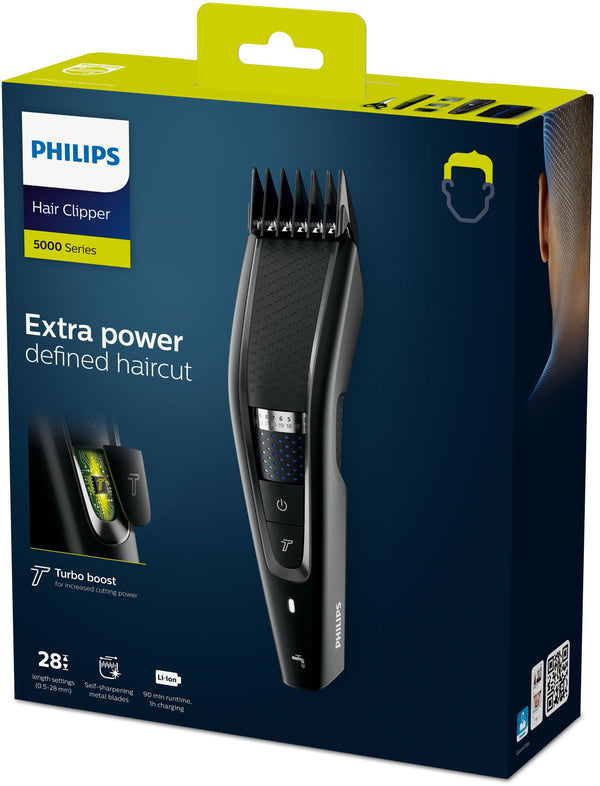 Philips 5000 series HC5632/15 skæg- og hårtrimmer Sort 28 Lithium-Ion (Li-Ion)