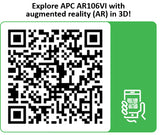APC AR106VI stativ 6U Vægmonteret stativ Sort