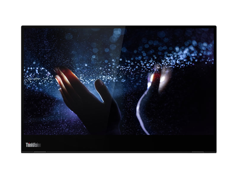 Lenovo ThinkVision M14t computerskærm 35,6 cm (14") 1920 x 1080 pixel Fuld HD LED Berøringsskærm Sort