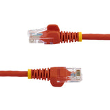 StarTech.com 45PAT1MRD netværkskabel Rød 1 m Cat5e U/UTP (UTP)