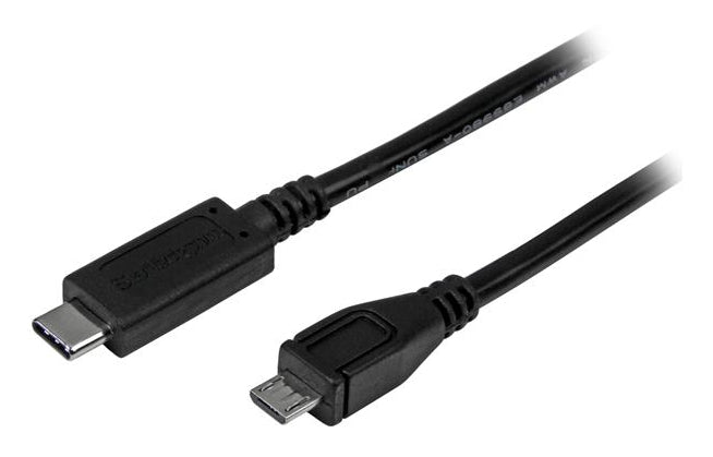 StarTech.com USB2CUB1M USB-kabel USB 2.0 1 m USB C Micro-USB B Sort
