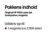 HP 410A Magenta Original LaserJet Toner Cartridge tonerpatron 1 stk