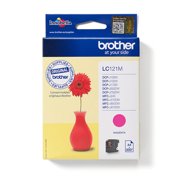 Brother LC121M blækpatron 1 stk Original Magenta