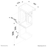 Neomounts CPU-D075BLACK CPU holder Skrivebordsmonteret CPU-holder Sort