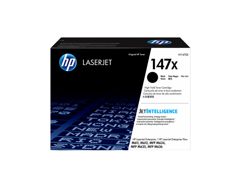 HP LaserJet 147X High Yield Black Original Toner Cartridge tonerpatron 1 stk