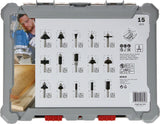 Bosch 2 607 017 471 fræser Bit sæt 15 stk