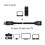 CLUB3D CAC-1022 videokabel adapter 2 m Displayport 1.4 Sort