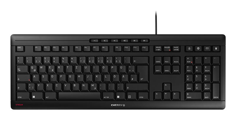 Contour Design STREAM tastatur Kontor USB QWERTZ Tysk Sort