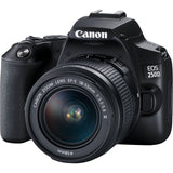 Canon EOS 250D + EF-S 18-55mm f/3.5-5.6 III SLR kamerasæt 24,1 MP CMOS 6000 x 4000 pixel Sort