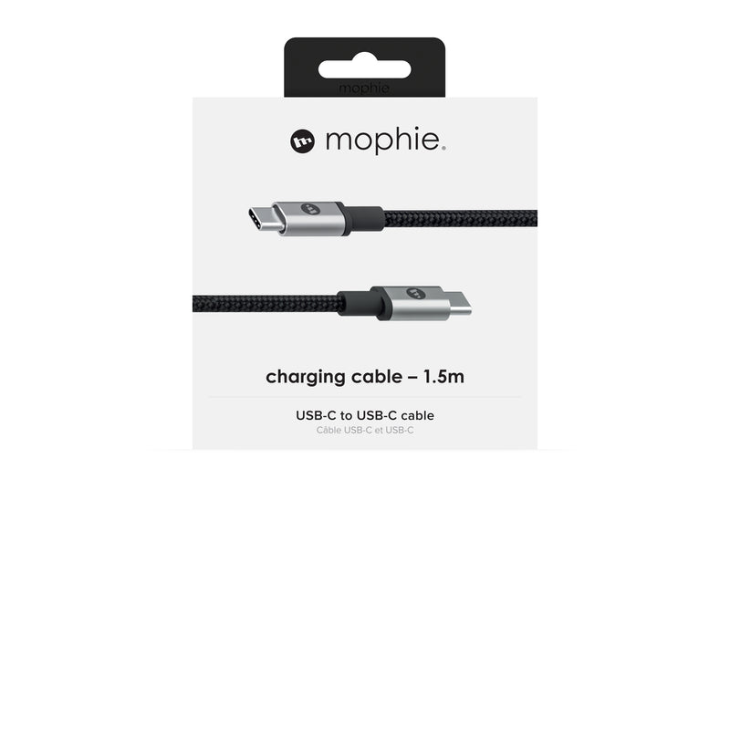 mophie 409903204 USB-kabel USB 3.2 Gen 1 (3.1 Gen 1) 1,5 m USB C Sort
