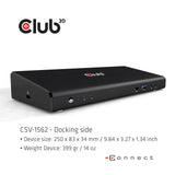 CLUB3D CSV-1562 dockingstation Docking USB 3.2 Gen 1 (3.1 Gen 1) Type-C Sort