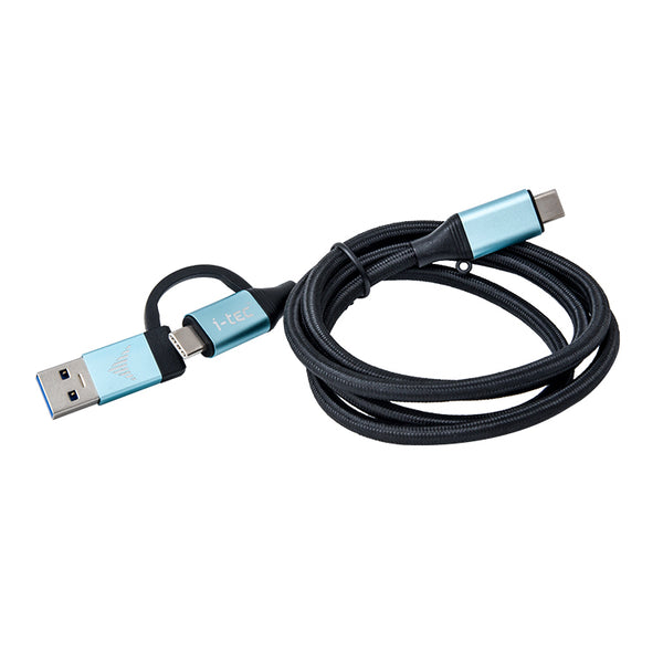 i-tec C31USBCACBL USB-kabel USB 3.2 Gen 1 (3.1 Gen 1) 1 m USB C Sort, Blå