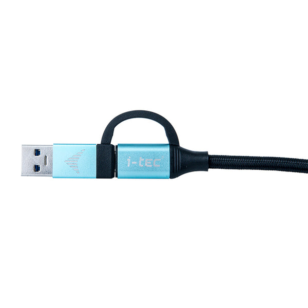 i-tec C31USBCACBL USB-kabel USB 3.2 Gen 1 (3.1 Gen 1) 1 m USB C Sort, Blå