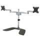StarTech.com ARMDUALSS skærmbeslag og -stativer 81,3 cm (32") Skrivebord Sort, Sølv