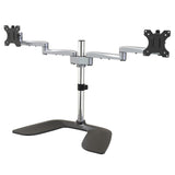 StarTech.com ARMDUALSS skærmbeslag og -stativer 81,3 cm (32") Skrivebord Sort, Sølv