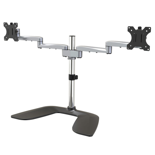 StarTech.com ARMDUALSS skærmbeslag og -stativer 81,3 cm (32") Skrivebord Sort, Sølv
