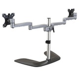 StarTech.com ARMDUALSS skærmbeslag og -stativer 81,3 cm (32") Skrivebord Sort, Sølv
