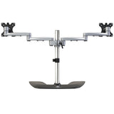 StarTech.com ARMDUALSS skærmbeslag og -stativer 81,3 cm (32") Skrivebord Sort, Sølv