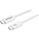 StarTech.com TBLT3MM1MW Thunderbolt kabel 1 m 20 Gbit/sek. Hvid