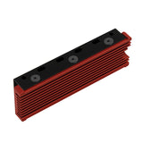 Axagon CLR-M2 Computerkølesystem M.2 NVMe SSD, Solid-state drev Køleplade/køler Sort, Rød 1 stk
