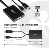 CLUB3D cac-1010 Displayport/usb DVI-I Daul link Sort, Hvid