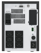 APC Easy UPS SMV UPS-enhed Interaktivt indgangsstik 1 kVA 700 W 6 AC stikkontakt(er)