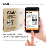 CLUB3D cac-1373 HDMI-kabel 3 m Sort