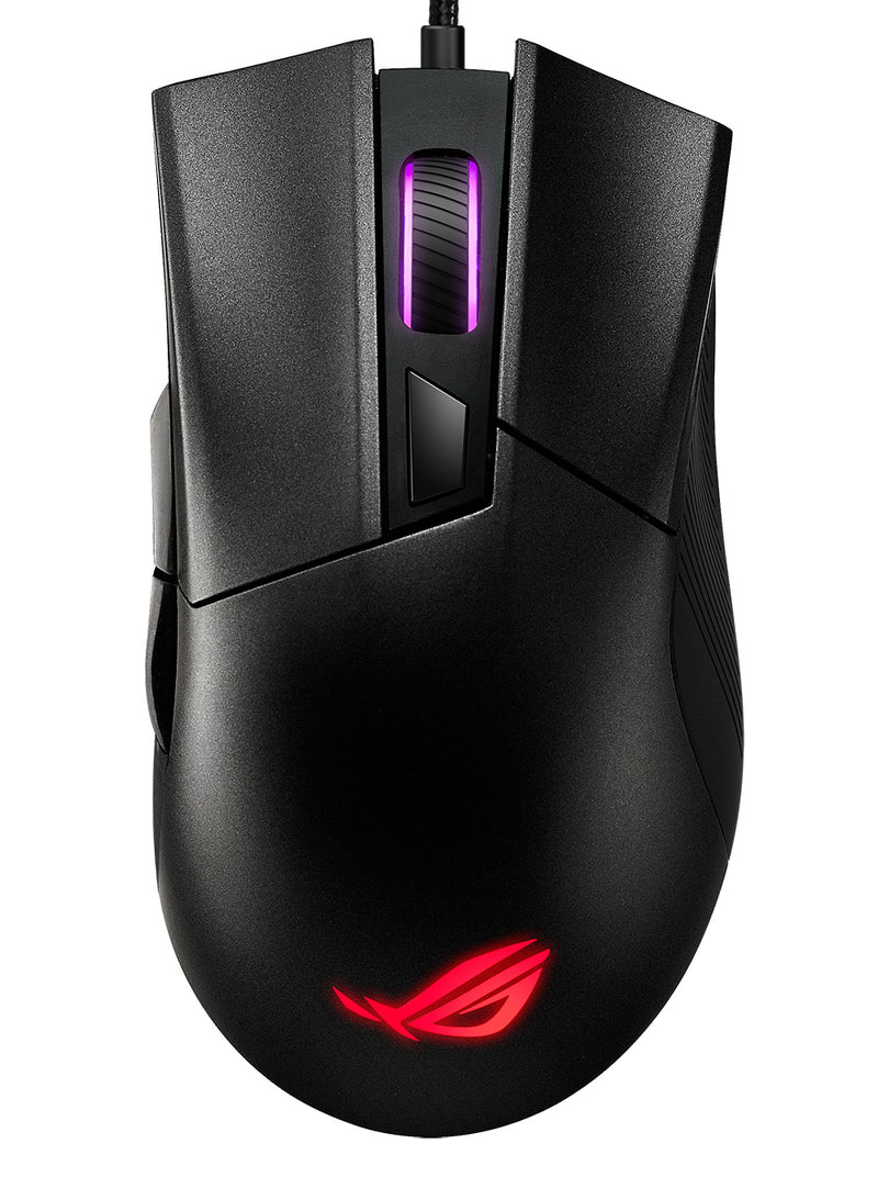 ASUS ROG Gladius II Core mus Spil Højre hånd USB Type-A Optisk 6200 dpi