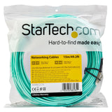 StarTech.com A50FBLCLC15 InfiniBand og fiberoptisk kabel 15 m LC Turkisfarve