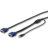 StarTech.com RKCONSUV15 KVM-kabel Sort 4,6 m