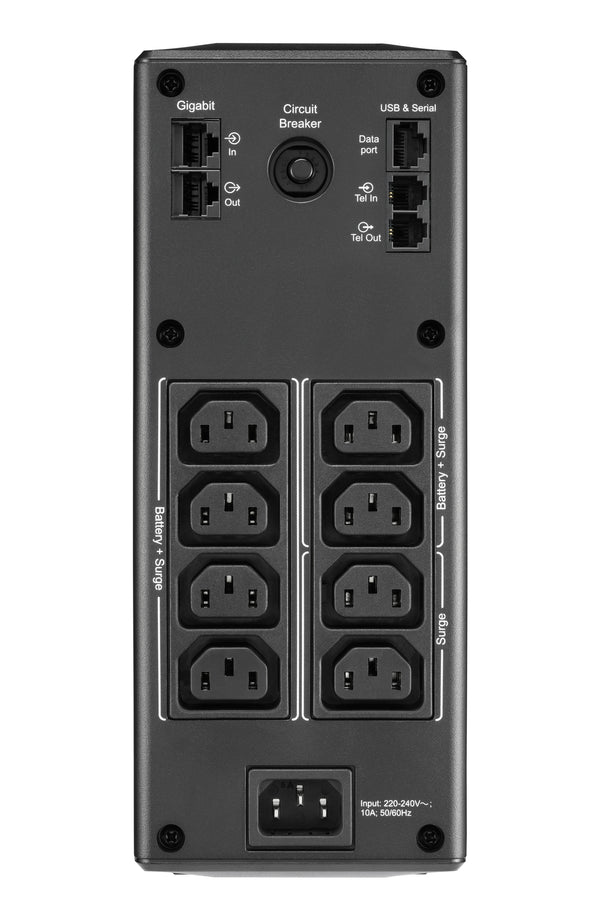 APC BR1300MI UPS-enhed Interaktivt indgangsstik 1,3 kVA 780 W 8 AC stikkontakt(er)