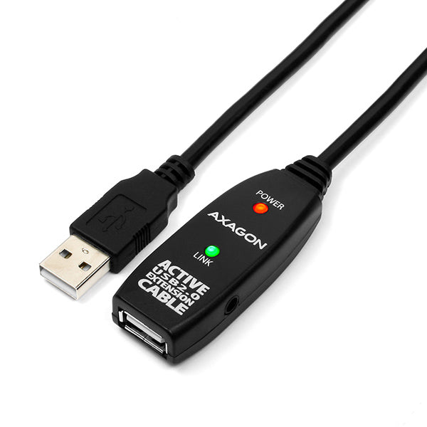 Axagon ADR-205 USB-kabel USB 2.0 5 m USB A Sort
